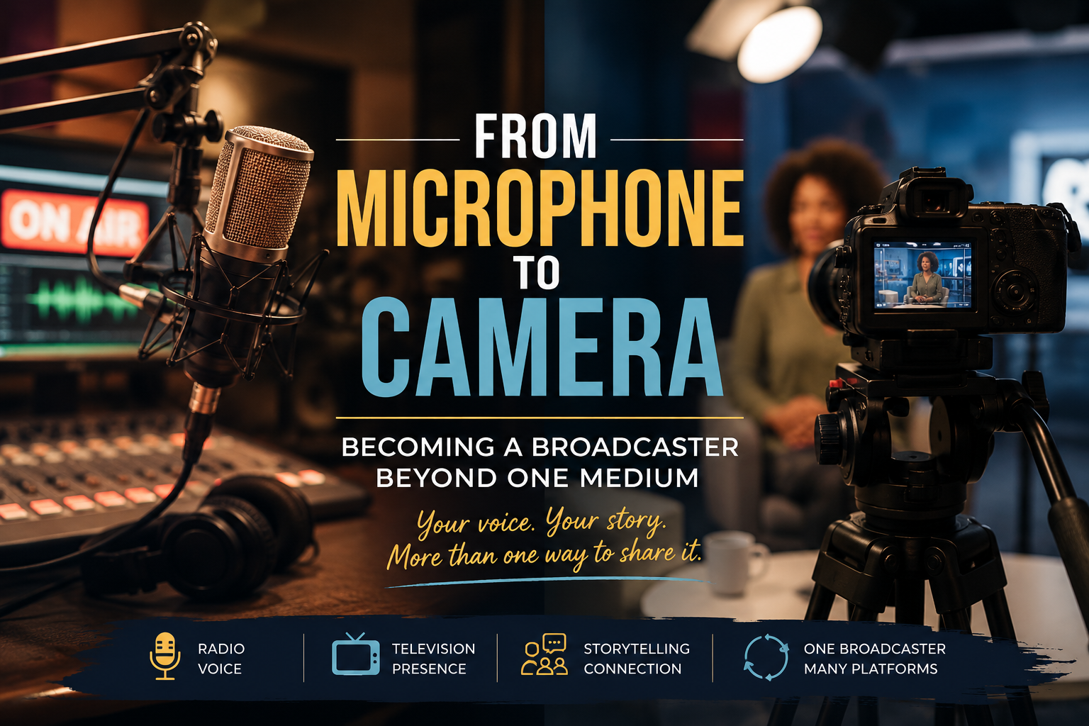 From Microphone to Camera: Becoming a Broadcaster Beyond One Medium